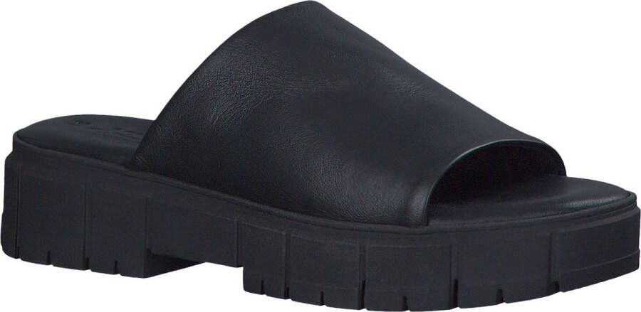 Tamaris Slippers plateau zomerschoen pantoffels in monochrome look
