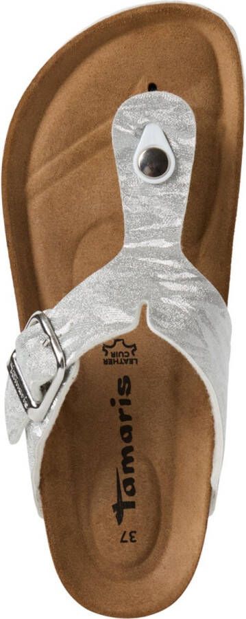 Tamaris Teenslippers Corra zomerschoen slippers met comfortabele tussenstuk voor de tenen
