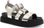 Tamaris Sandalen Plat Sandalen Plat Zilverkleur - Thumbnail 5