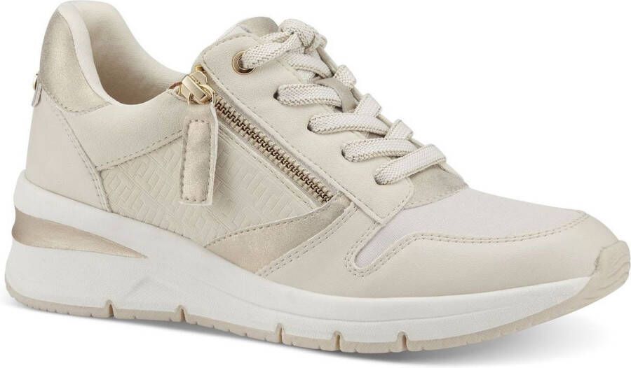 Tamaris Trendy Beige Sneakers met Extra Ondersteuning en Comfort Beige Dames