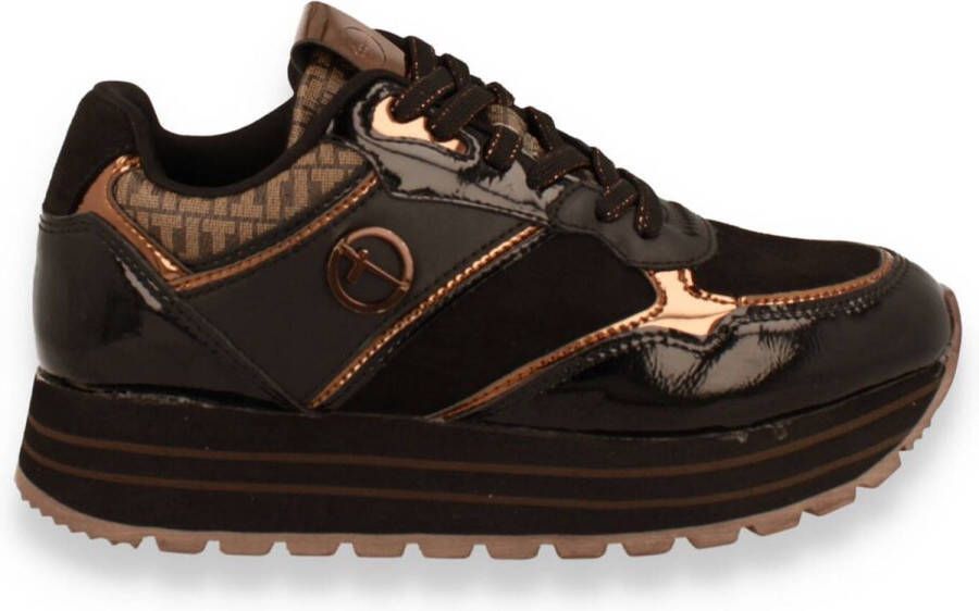 Tamaris Plateausneakers met mooie metallicdetails - Foto 9