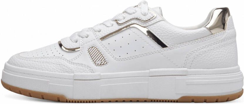 Tamaris Witte Gouden Casual Sneakers White Dames