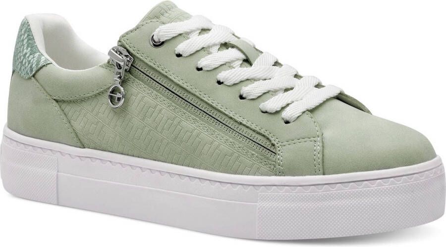 Tamaris Plateausneakers vrijetijdsschoen lage schoen veterschoen met gepolsterde schacht
