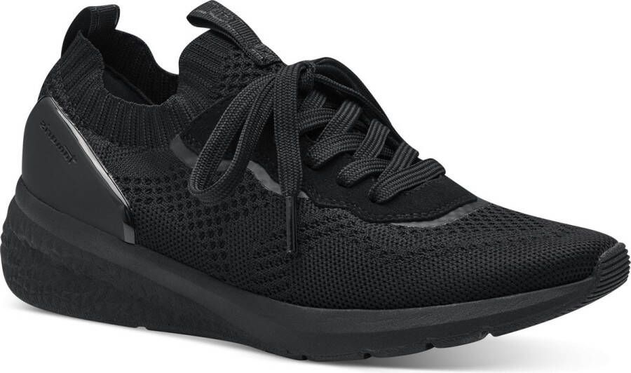 Tamaris Slip-on sneakers vrijetijdsschoen lage schoen veterschoen met opgezette sierveters