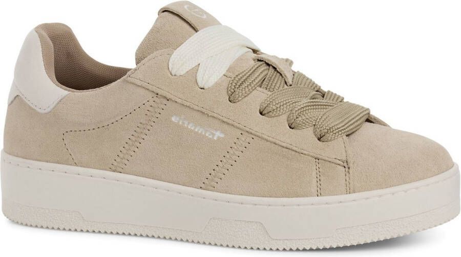 Tamaris Plateausneakers vrijetijdsschoen lage schoen veterschoen met zijlijk logo-opdruk