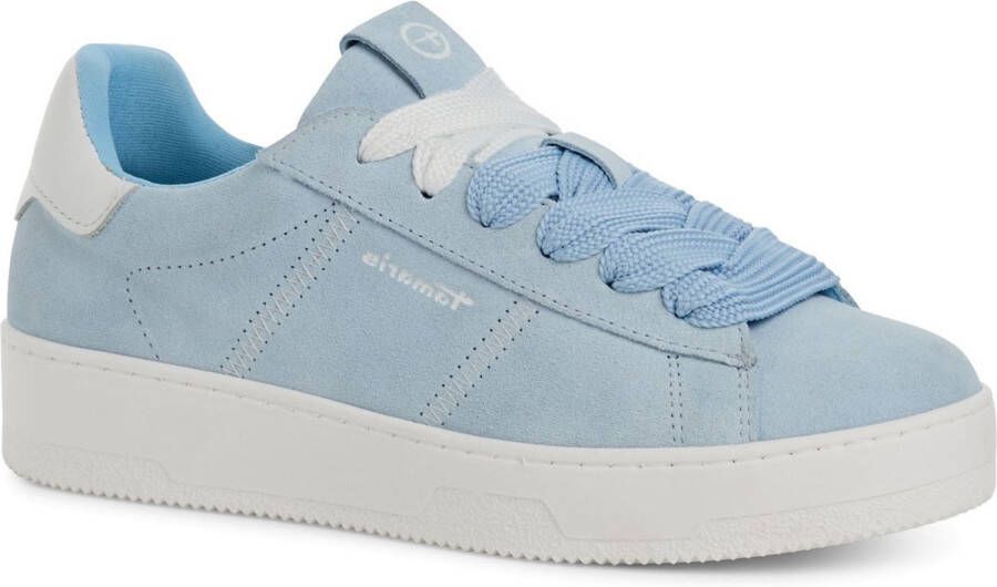 Tamaris Plateausneakers vrijetijdsschoen lage schoen veterschoen met zijlijk logo-opdruk