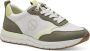 Tamaris vegan dames sneakers groen beige Uitneembare zool - Thumbnail 1