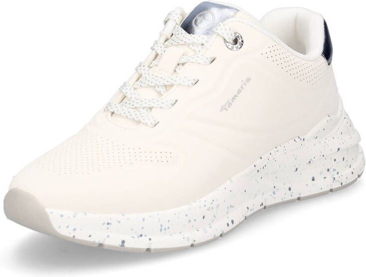 Tamaris Sneakers met gespikkelde zool vrijetijdsschoen lage schoen veterschoen