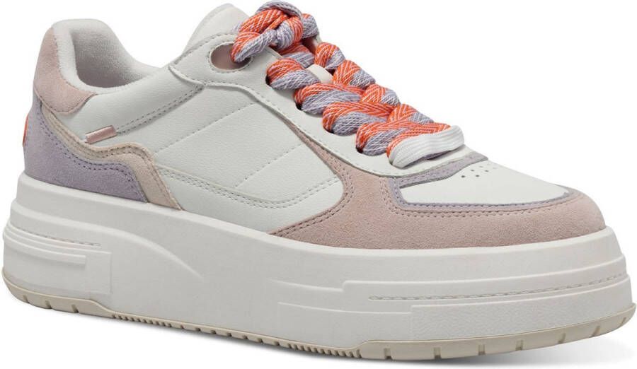 Tamaris Plateausneakers vrijetijdsschoen lage schoen veterschoen met gepolsterde schacht