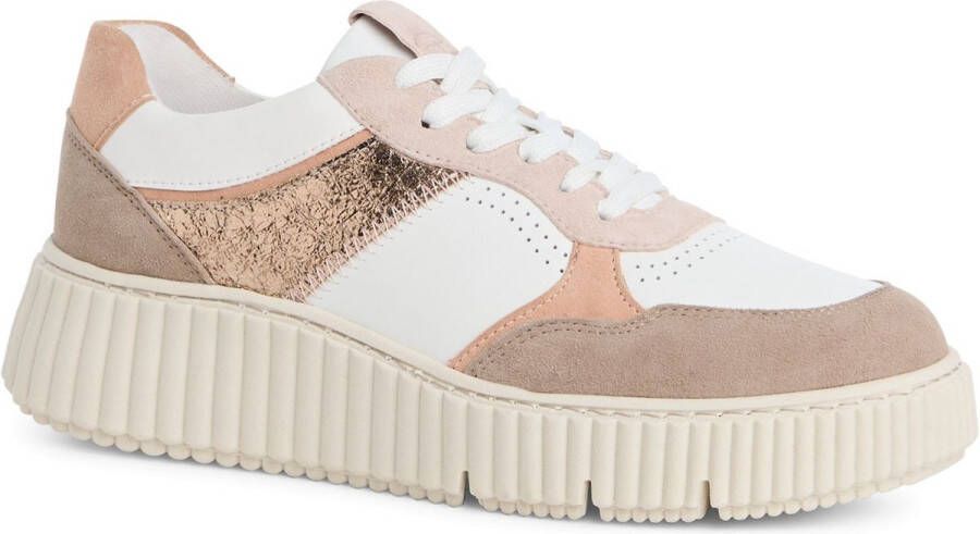 Tamaris Plateausneakers vrijetijdsschoen lage schoen veterschoen met touch-it-technologie