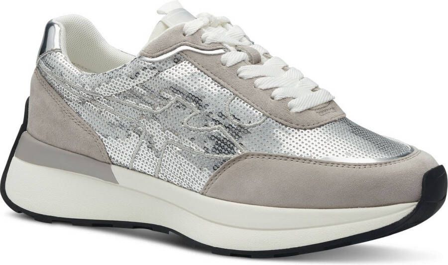 Tamaris Casual Veterschoenen voor Dames in Metaal