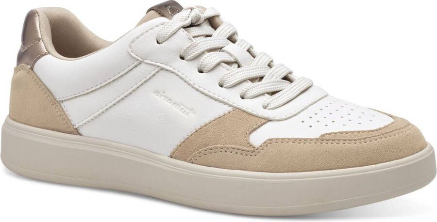 Tamaris Plateausneakers vrijetijdsschoen lage schoen veterschoen met contrastafwerkingen