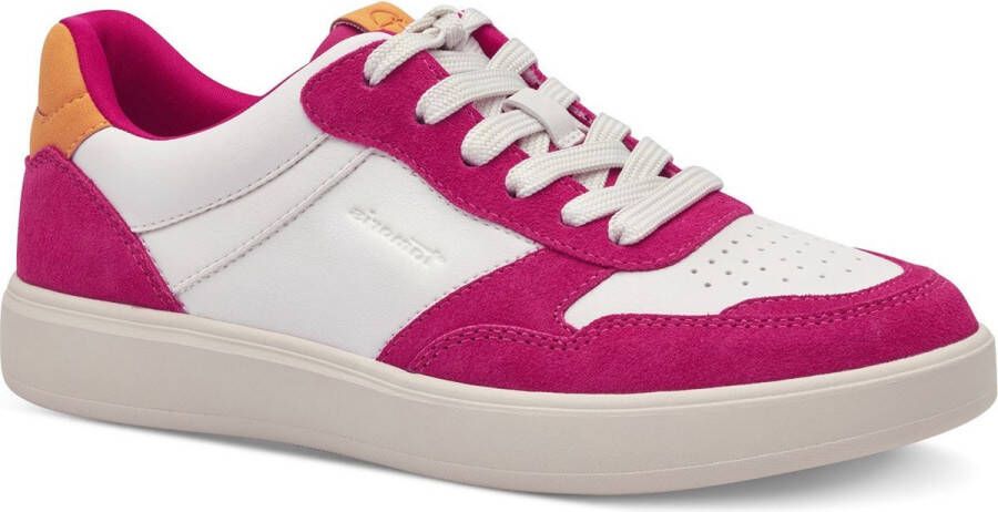 Tamaris Plateausneakers vrijetijdsschoen lage schoen veterschoen met contrastafwerkingen