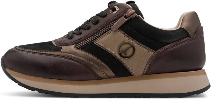 Tamaris dames sneaker laag 1-23728-45 303 dames M2373943 Mocca Comb