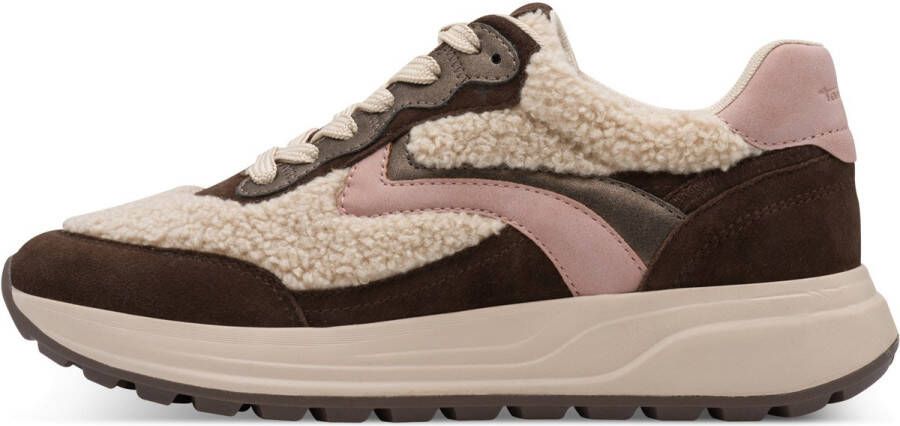 Tamaris dames sneaker Low 1-23795-45 368 dames M2379545 mokka roze
