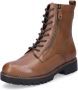 Tamaris Veterschoenen blokhak veterschoen combat-boots met contrast-raamnaad - Thumbnail 1