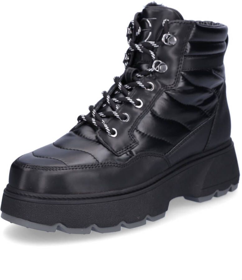 Tamaris dames veterlaars zwart