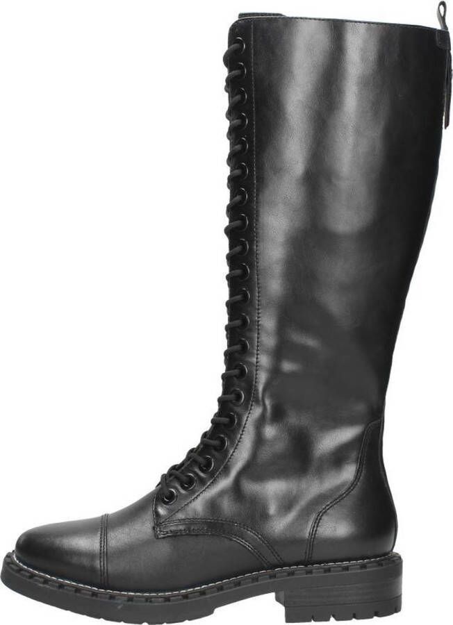 Tamaris Zwarte Leren Enkellaarzen voor Dames Zwart Dames - Foto 2