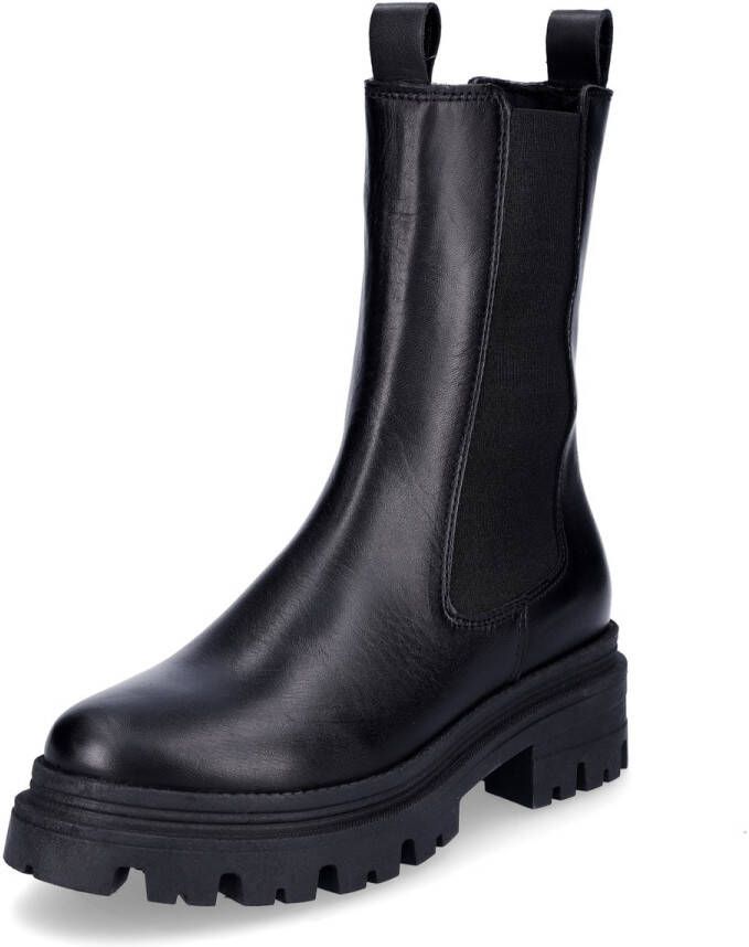 Tamaris Chelsea-boots blokhak instaplaarzen korte laarzen stretchinzetten aan beide zijden