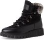 Tamaris dameslaarzen leer gevoerd 1-26267-43 001 enkellaars zwart - Thumbnail 1