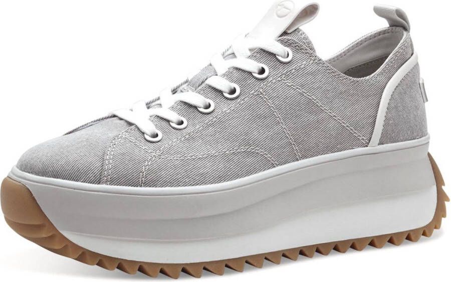 Tamaris damestrainers 1-23731-41 204 Damestrainers Vegan M2373141 licht Grey