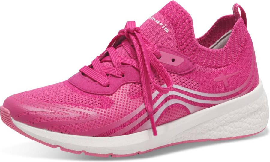 Tamaris damestrainers 1-23769-44 510 damesschoenen lage top vegan M2376944 Roze