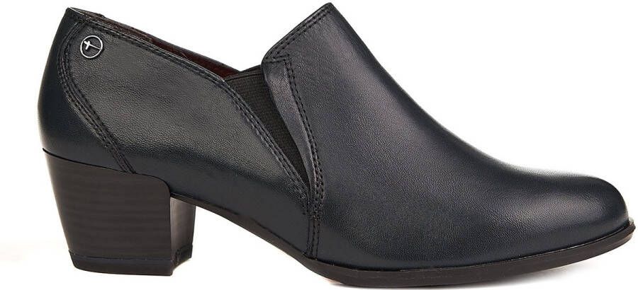 Tamaris echte leerschoenen marineblauw zln