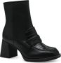 Tamaris Trendy vegan enkellaars met opvallende hak Black Dames - Thumbnail 1