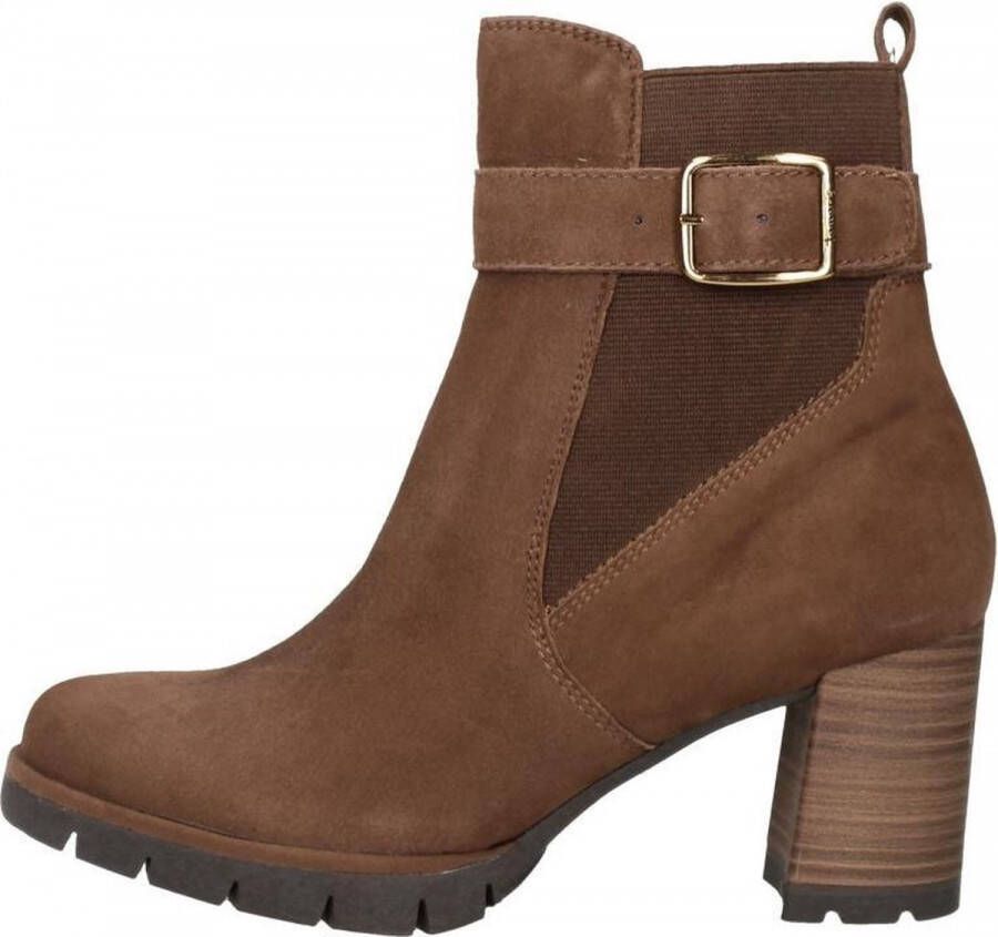 Tamaris Enkellaarsjes Hak Enkellaarsjes Hak middel bruin - Schoenen.nl