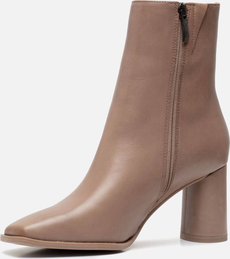 Tamaris Stijlvolle Taupe Enkellaarsjes Beige Dames