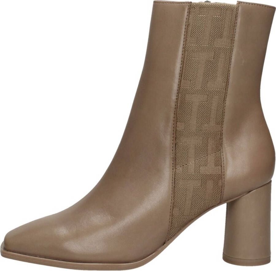 Tamaris Stijlvolle Taupe Enkellaarsjes Beige Dames