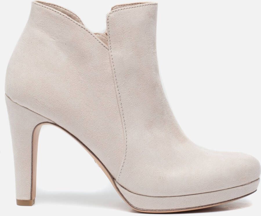 Tamaris Enkellaarsjes Wit Textiel 192106 Dames - Schoenen.nl