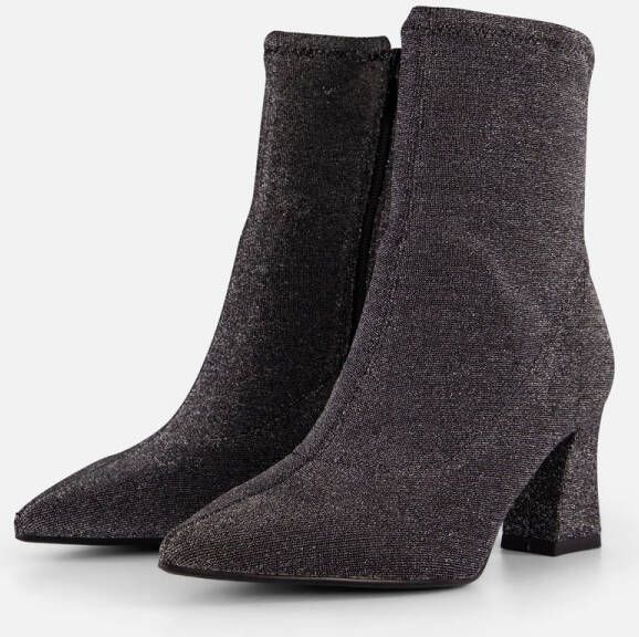 Tamaris Enkellaarsjes zilver Textiel Dames