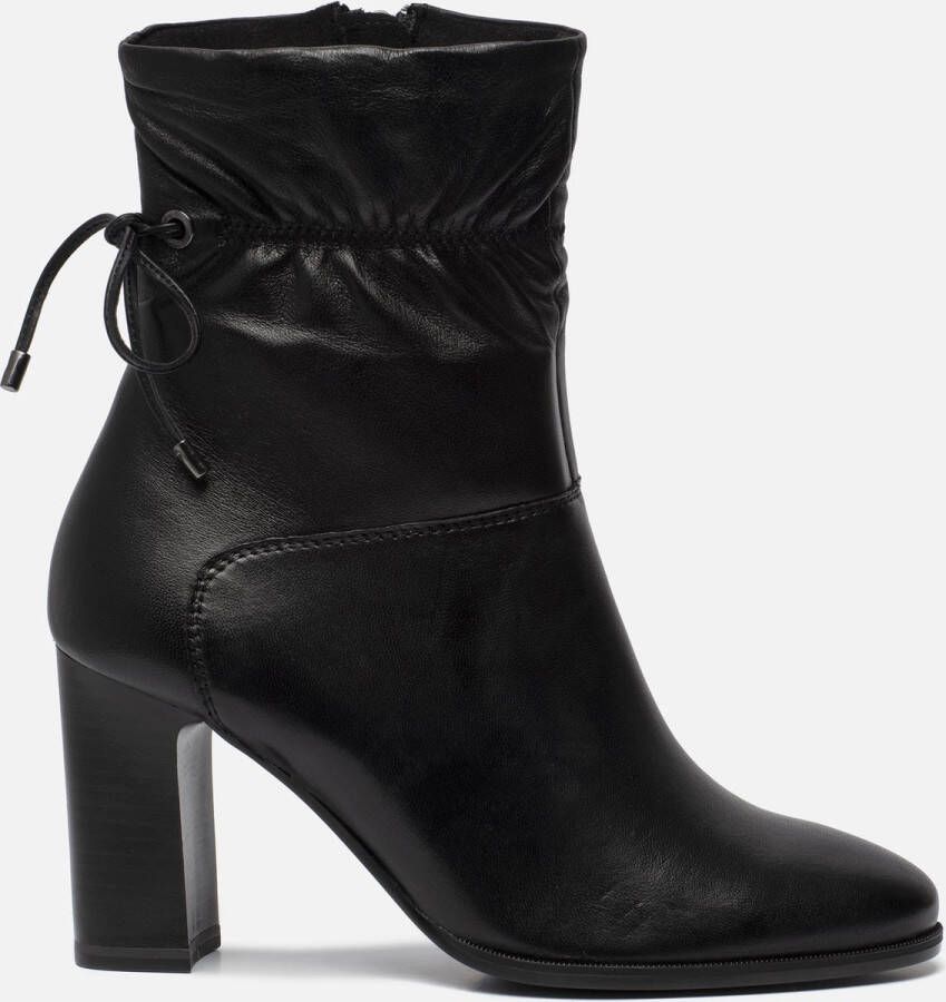 Tamaris Enkellaarsjes Zwart Leer 198124 Dames Leer - Schoenen.nl