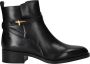 Tamaris Laarsjes blokhak business schoen ankleboots met t-logo decoratie - Thumbnail 1
