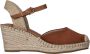 Tamaris Bruine Suède Espadrille Sleehak Sandaal Brown Dames - Thumbnail 1