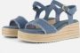 Tamaris Platform sandaal met espadrille look Blue Dames - Thumbnail 9