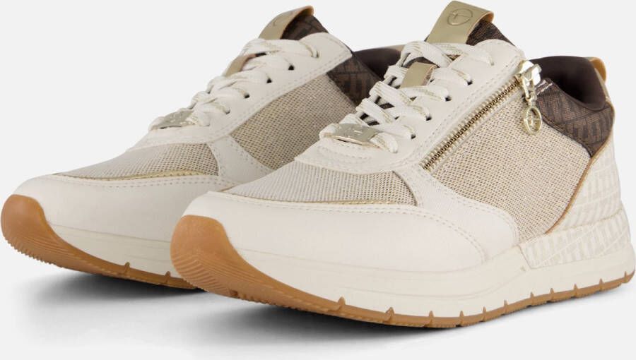 Tamaris Sneakers met sleehak Almina vrijetijdsschoen lage schoen veterschoen in smalle vorm