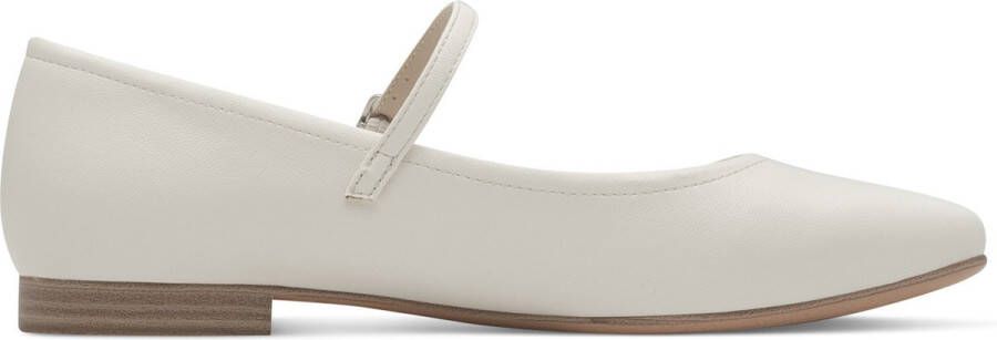 Tamaris ballerina 1-22122-42 188 damesschoenen leer M2212242 wit mat