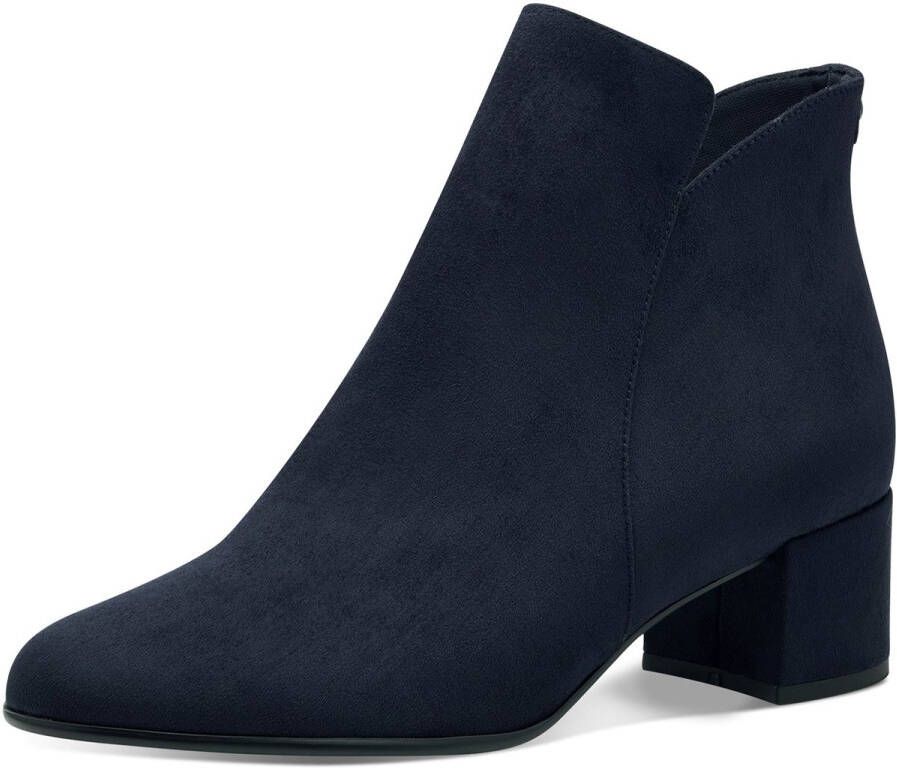 Tamaris Blauwe Enkellaarsjes met Blokhak Blue Dames