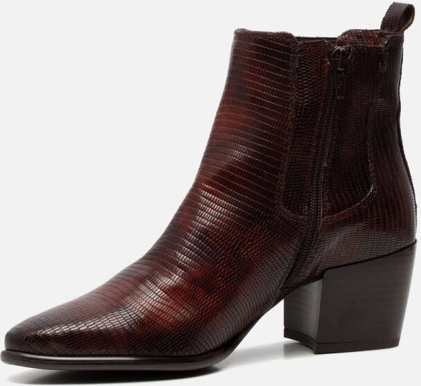 Tamaris Essentials enkellaarzen lak cognac
