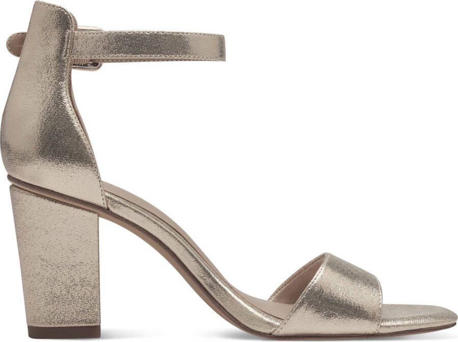 Tamaris Metallic Gouden Sandalette Feest Hakken Yellow