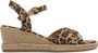 Tamaris Leopard Espadrilles met hak bruin Textiel Dames - Thumbnail 9