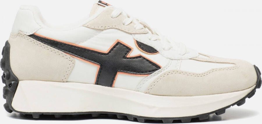 Tamaris Fashletics neakers wit Leer Dames