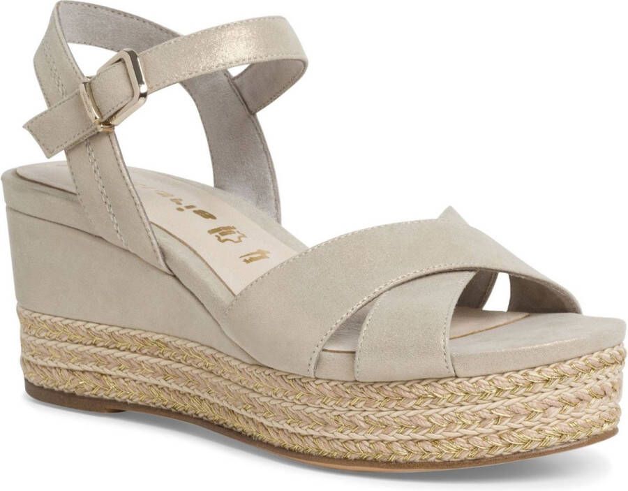 Tamaris Gouden Sandaal Sleehak - Foto 4