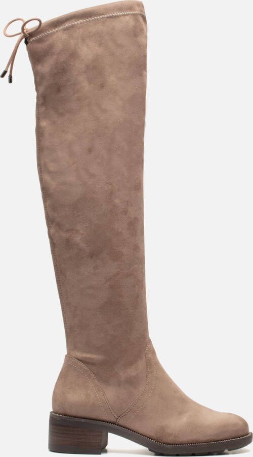 Tamaris Overknee laarzen Quinn met vetersluiting aan de