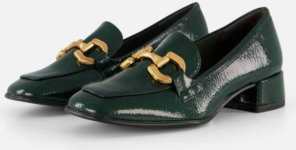 Tamaris Instappers blokhak pumps zakelijke schoen met modieuze siergesp