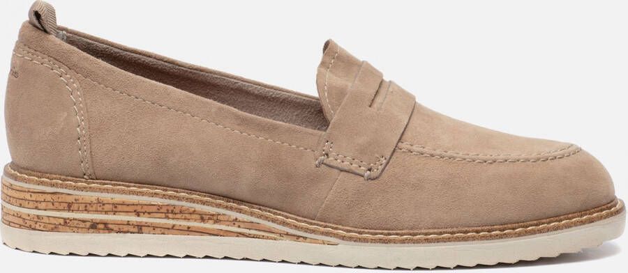 Tamaris Instappers Taupe Leer 131306 Dames Leer