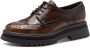 Tamaris lage damesschoen 1-23619-45 311 dames veterschoen M2361945 bruin - Thumbnail 1