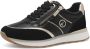 Tamaris Lage Damessneaker 1-23726-43 048 Dames M2373943 Zwart Goud - Thumbnail 1